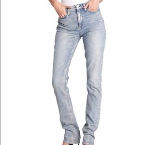 Hudson high waisted straight leg jeans